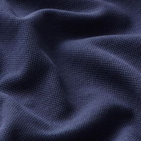 Jersey de algodão Tecido piqué fino – azul-marinho, 