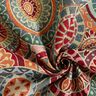 Tecido para decoração Gobelina Círculos coloridos – carmin/bege claro,  thumbnail number 3
