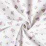 Popelina de algodão Rosas delicadas – lavanda/branco,  thumbnail number 3