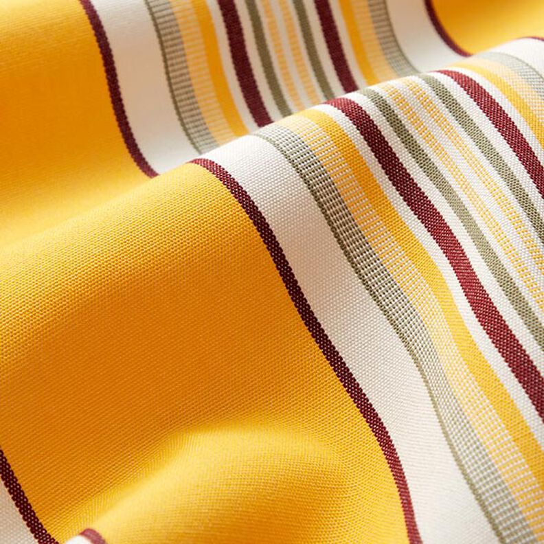 Tecido para toldos Riscas largas e estreitas – amarelo-sol/branco,  image number 2