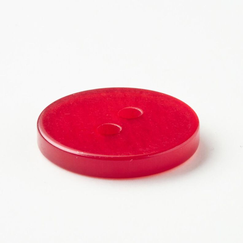 Botão de 2 furos brilhante [Ø 15 mm] – cor de malagueta,  image number 3