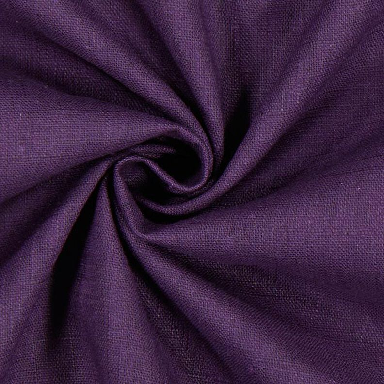 Tecido de linho Mistura de Rami Médio – beringela,  image number 3