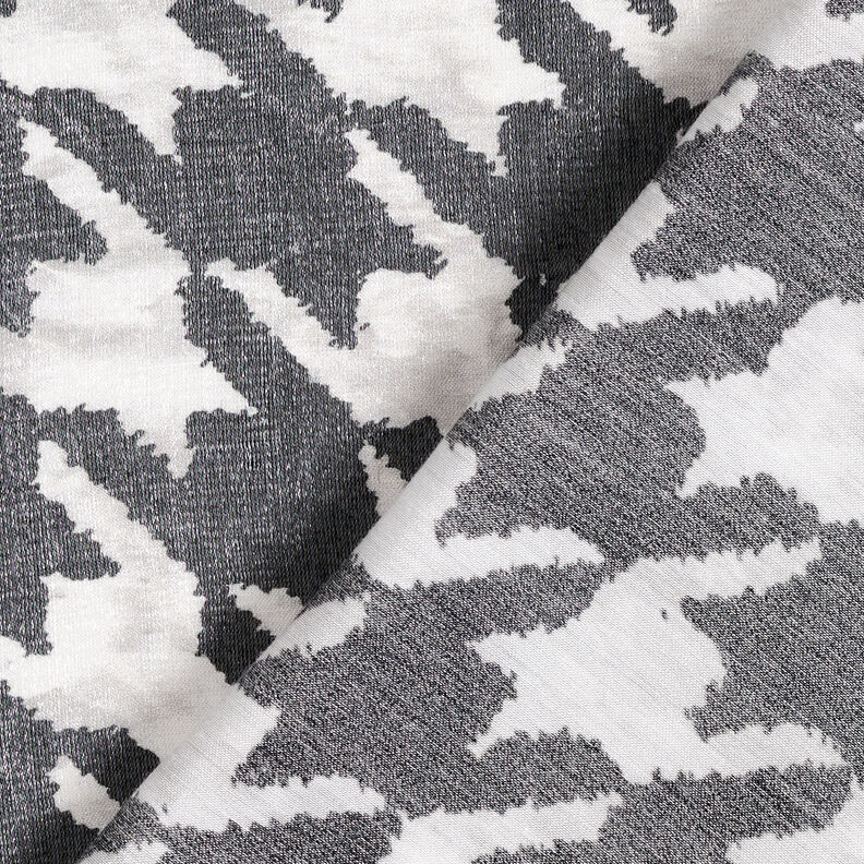 Mistura de viscose Brilho metálico Pied-de-poule – preto/branco | Retalho 70cm,  image number 5