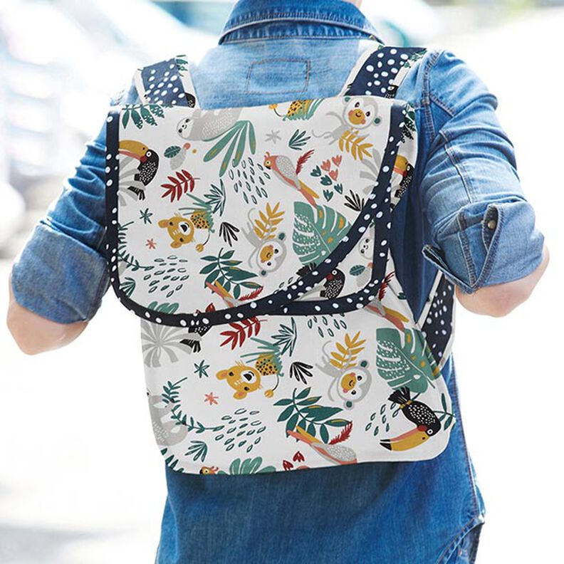 Tecido de algodão Cretone Selva – branco,  image number 7