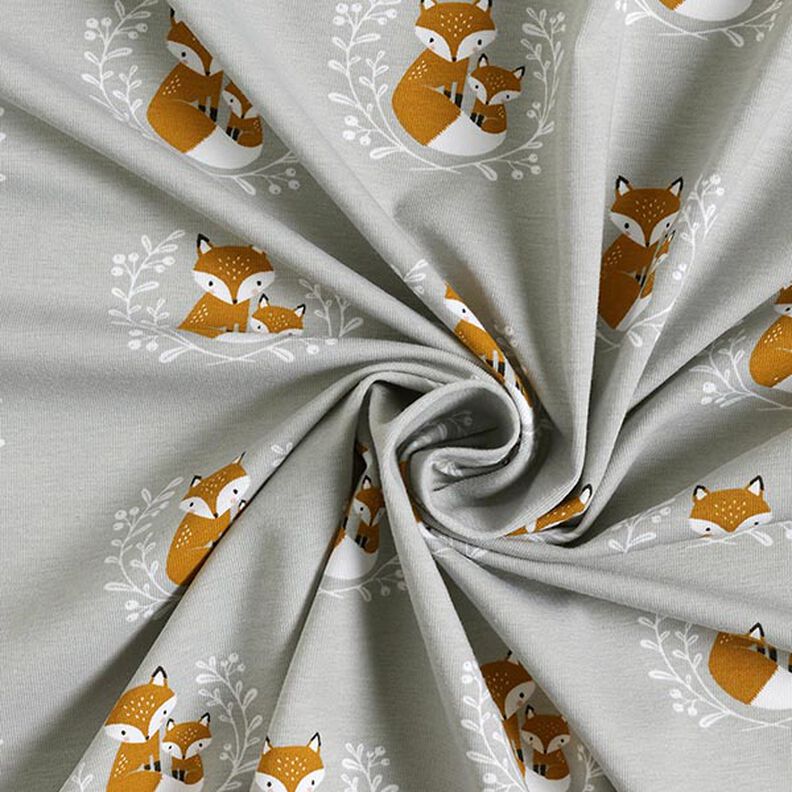 Jersey de algodão Raposa grande e raposa pequena – cinzento-prateado,  image number 3