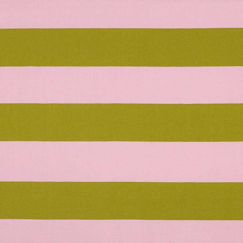 Tecido para decoração Lona Riscas alegres – rosa/verde-musgo,  image number 1