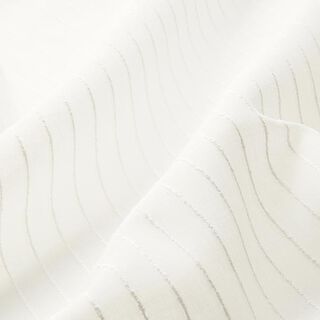 Tecido para cortinados Riscas largas Fio efeitos especiais 300 cm – branco, 