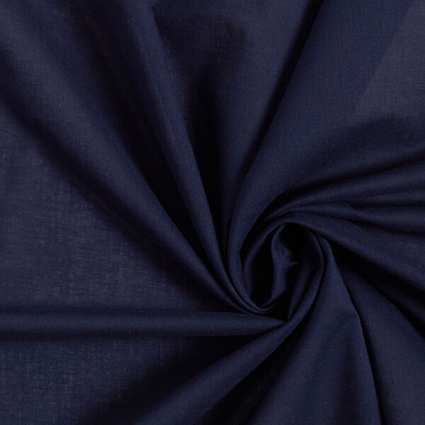 Cambraia de algodão Lisa – azul-marinho,  image number 1