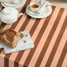 Tecido para decoração Lona Riscas alegres – salmão/castanho,  thumbnail number 6