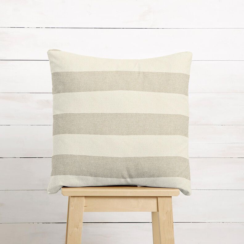 Tecido para decora&ccedil;&atilde;o Panam&aacute; Riscas largas &ndash; taupe/bege claro,  image number 6