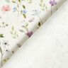 Jersey canelado Aguarela Prado de flores – marfim,  thumbnail number 4