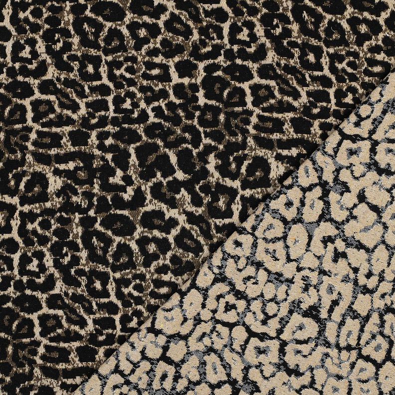 Jacquard Padrão Leo – natural/preto,  image number 4