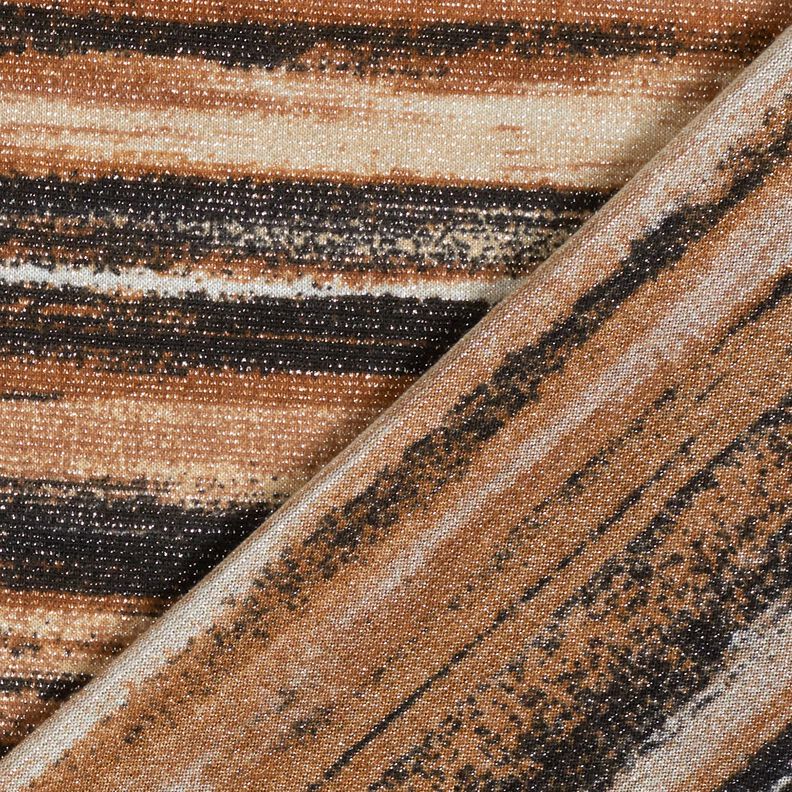 Jersey com riscas brilhantes esbatidas – castanho/preto,  image number 5