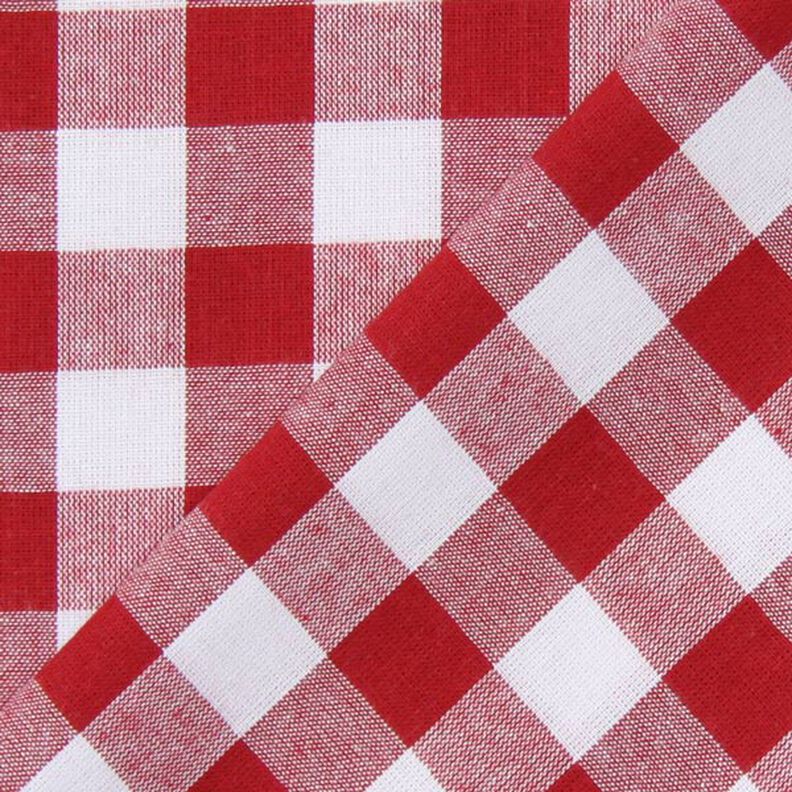 Tecido de algodão Vichy - 1,7 cm – vermelho,  image number 3