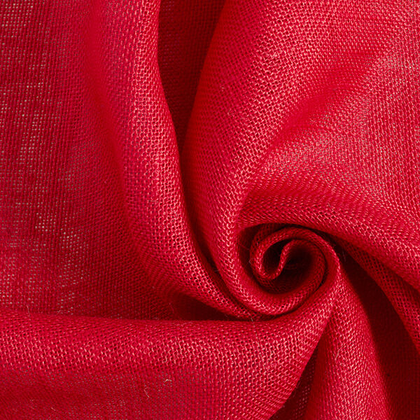 Tecido para decoração Juta Liso 150 cm – vermelho,  image number 1
