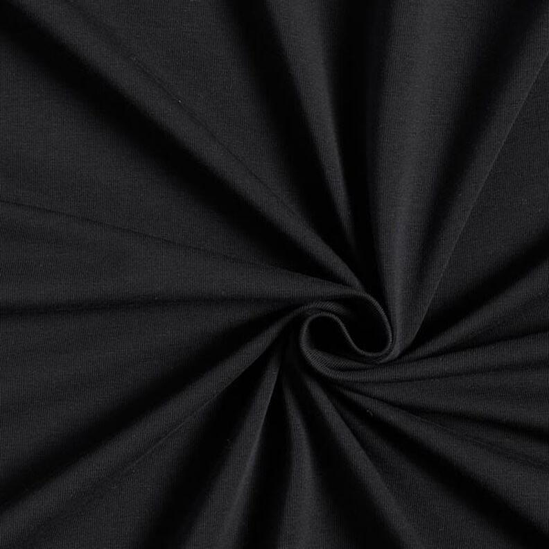 GOTS Jersey de algodão | Tula – preto,  image number 1