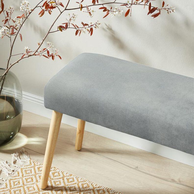 Tecido para estofos Ultramicrofibra Imitação de pele – cinzento,  image number 7