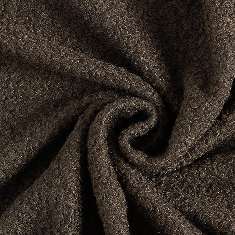 Bouclé de malha feltrada – castanho,  image number 1