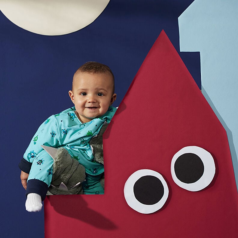 Tecido para bordas liso &ndash; azul claro,  image number 8