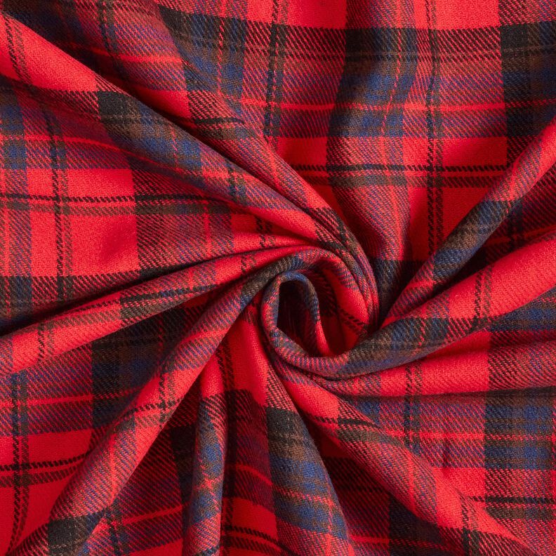 Flanela de algodão Xadrez – cor de malagueta/índigo,  image number 3