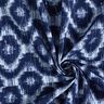Popelina de algod&atilde;o Losangos e gotas brilhantes &ndash; &iacute;ndigo/branco,  thumbnail number 3