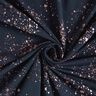 Jersey de algodão Salpicos dourados | Glitzerpüppi – preto azulado/rosa-velho escuro,  thumbnail number 3