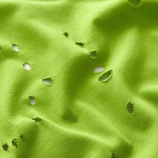 Jersey de algodão Destroyed – verde maçã, 
