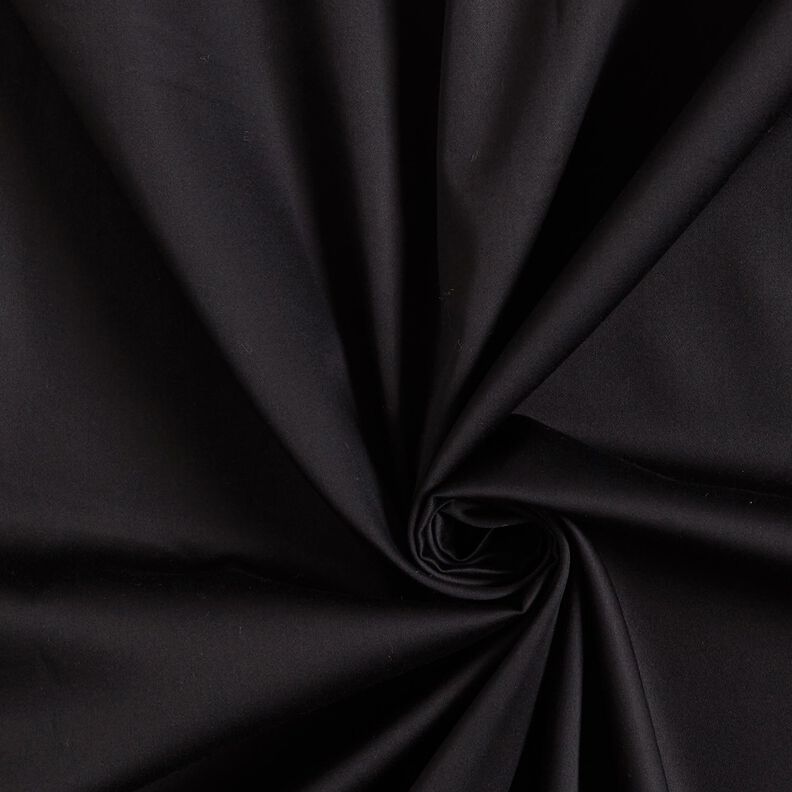 Cetim de algodão Liso – preto,  image number 1