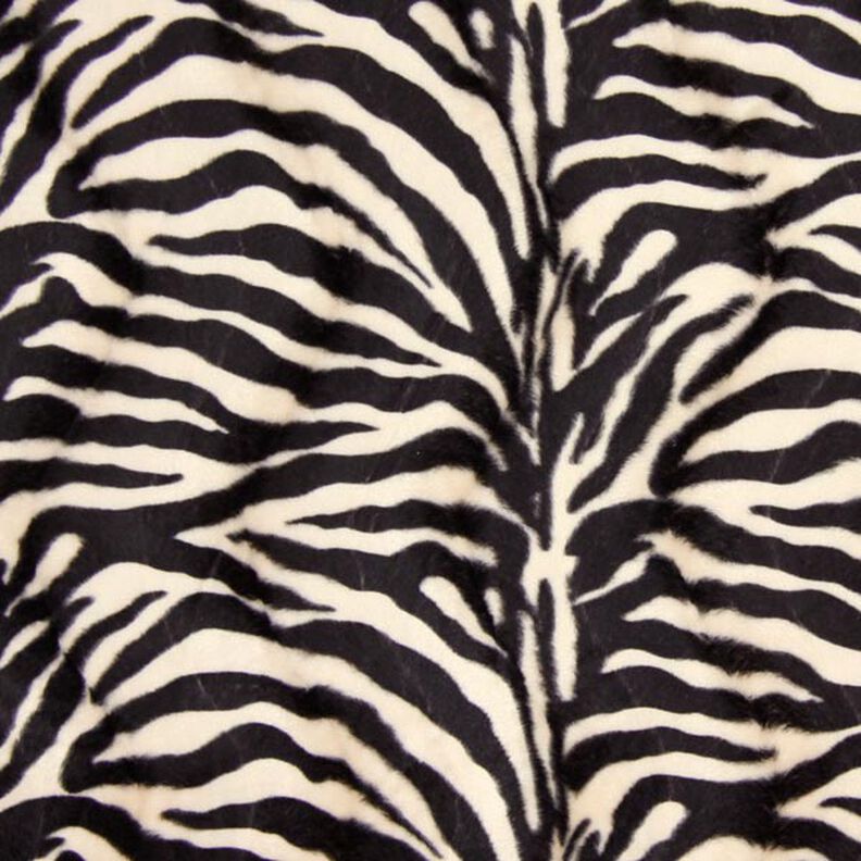 Imitação de pele zebra – creme/preto,  image number 1