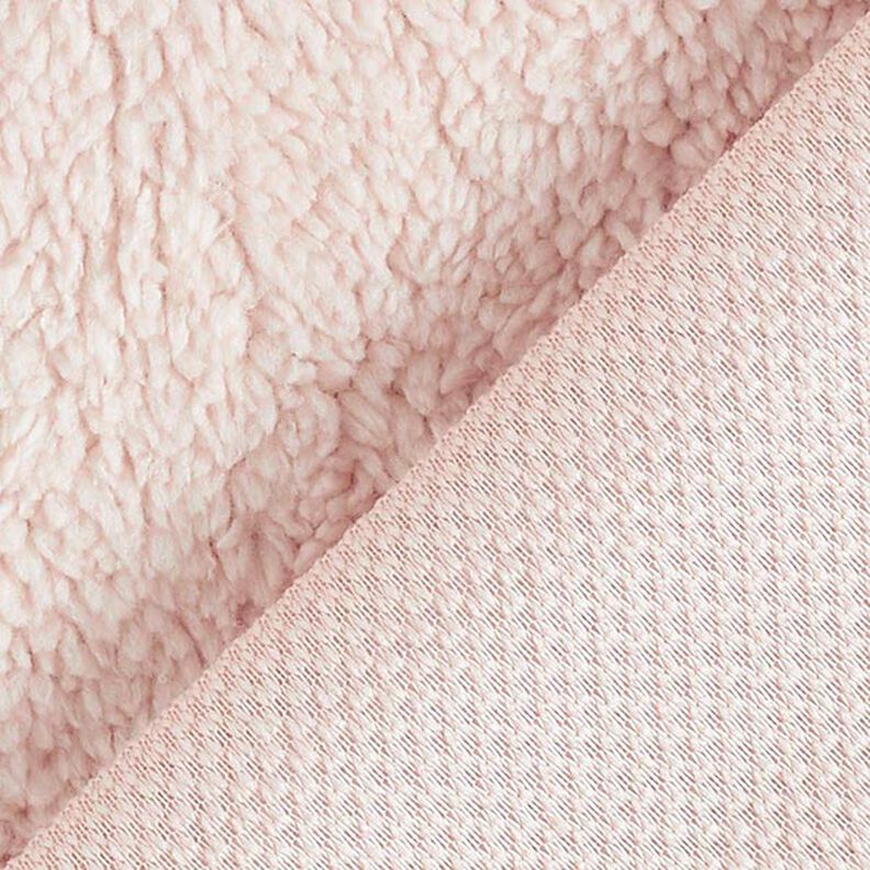 Pelo artificial Tecido Teddy – rosa-claro,  image number 3