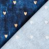 Jersey de algodão Corações dourados | Glitzerpüppi – índigo,  thumbnail number 4