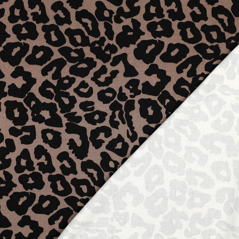 Viscose Stretch Leopardo | Poppy Fabrics – castanho,  image number 4