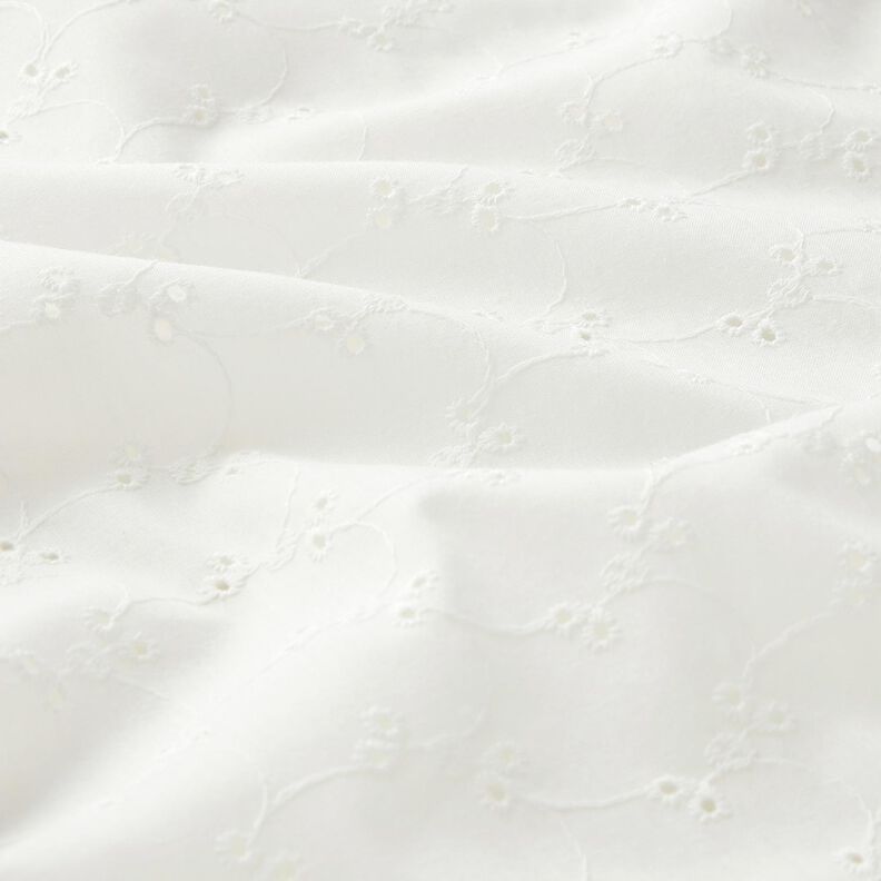 Bordado inglês Flores delicadas – branco,  image number 2