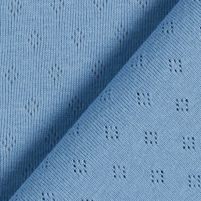 Jersey malha fina com padrão perfurado – azul,  image number 4