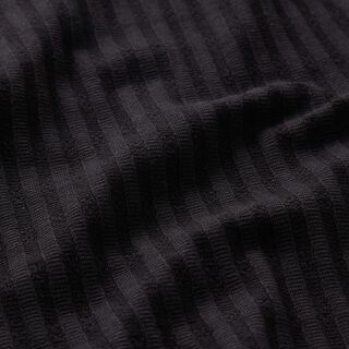 Jersey canelado Padrão tricotado – preto, 