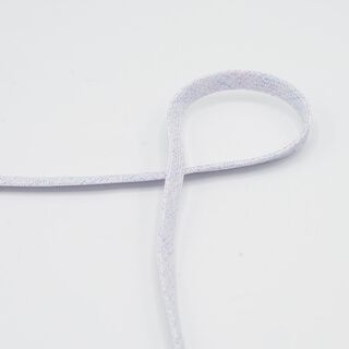 Cordão plano Camisola com capuz Lurex [8 mm] – branco/lilás, 