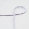 Cordão plano Camisola com capuz Lurex [8 mm] – branco/lilás,  thumbnail number 1