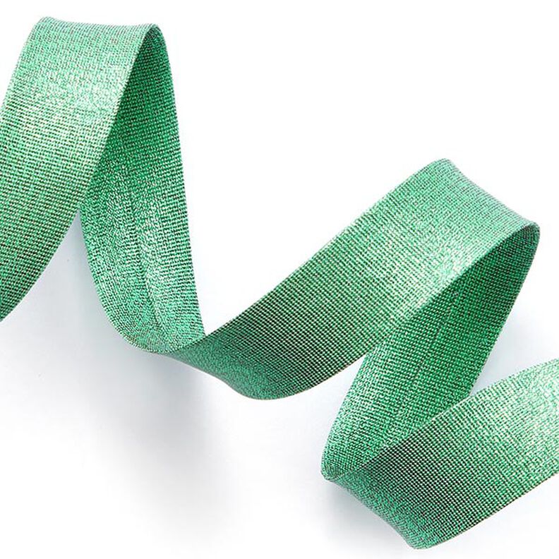 Fita de viés Metálico [20 mm] – verde,  image number 1