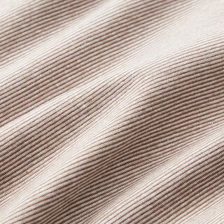 Bordas Tecido tubular Anéis estreitos – cor de chocolate/branco sujo, 