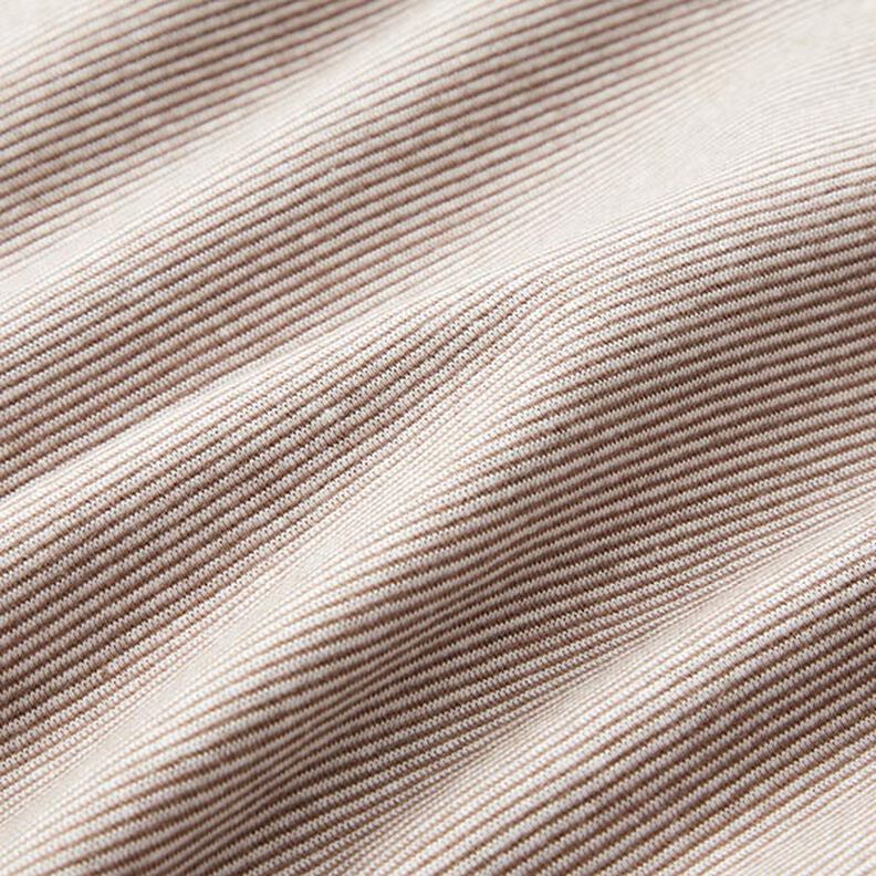 Bordas Tecido tubular Anéis estreitos – cor de chocolate/branco sujo,  image number 2
