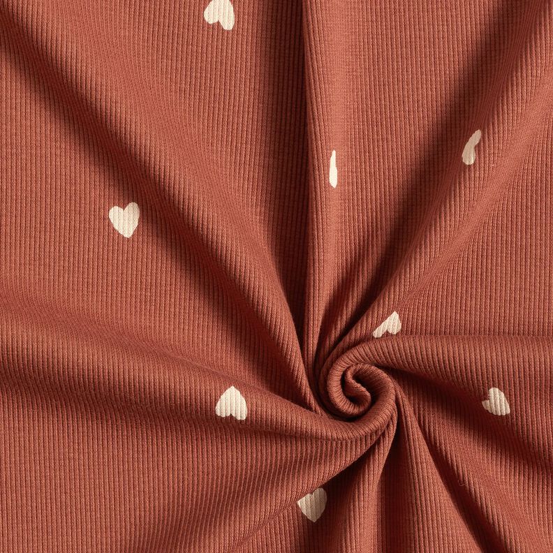 Jersey canelado Corações – vermelho,  image number 3