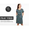 FRAU VIKKI - Vestido solto com decote em V e cinto, Studio Schnittreif  | XS -  XXL,  thumbnail number 1