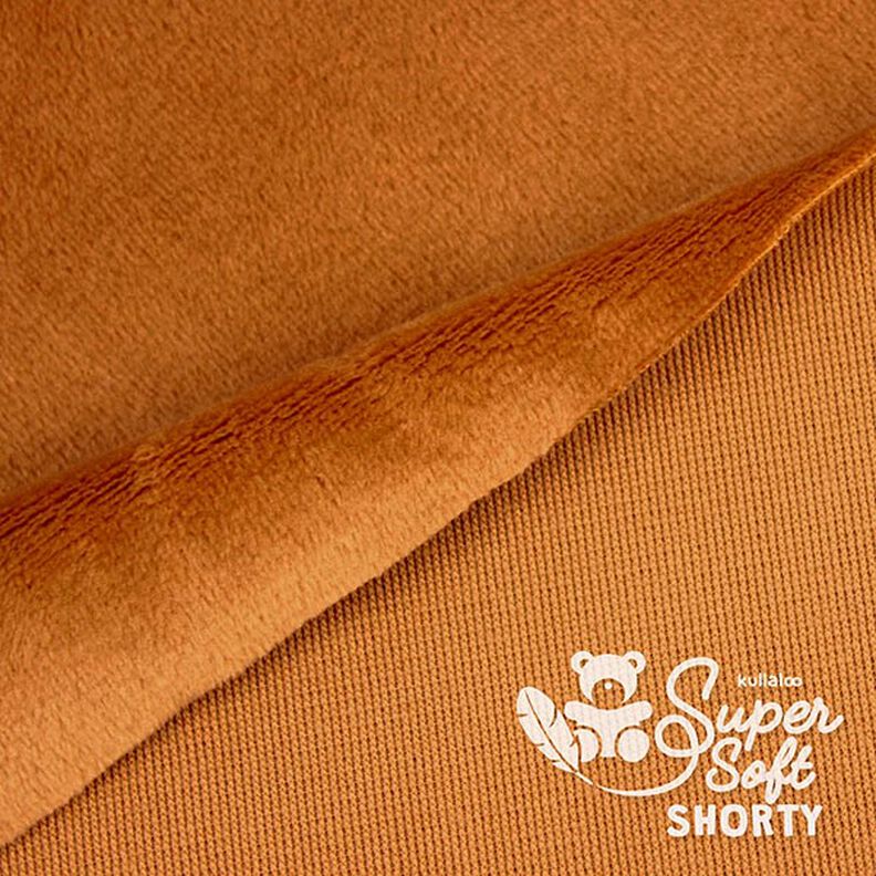 Peluche SuperSoft SHORTY [ 1 x 0,75 m | 1,5 mm ] - castanho claro | Kullaloo,  image number 3