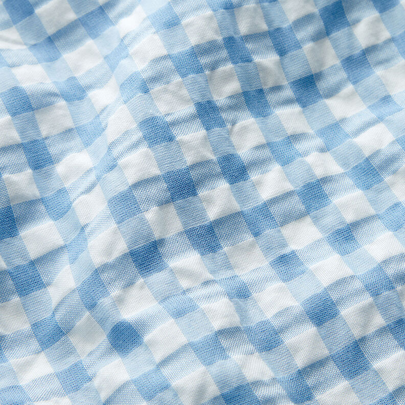Anarruga Xadrez Vichy grande – branco/azul claro,  image number 2