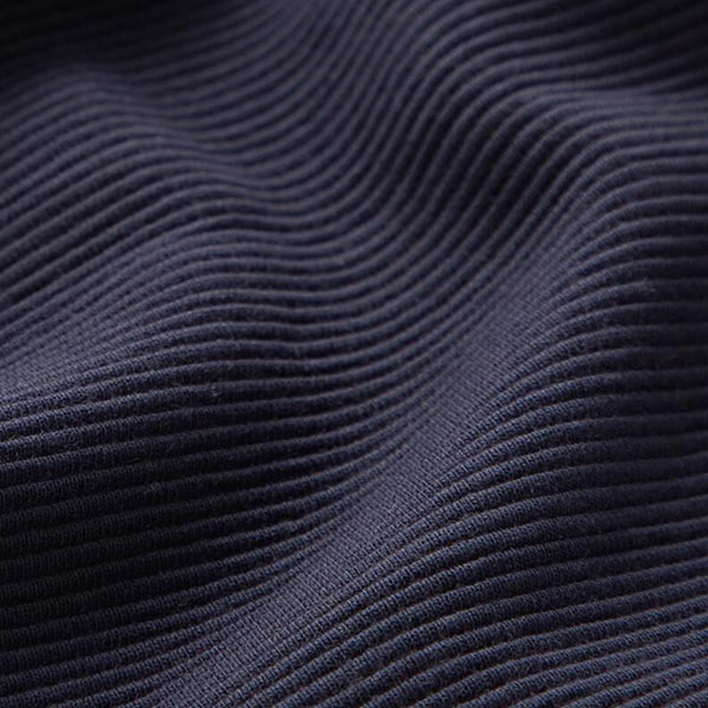 Jersey canelada Otomana lisa – azul-marinho,  image number 3