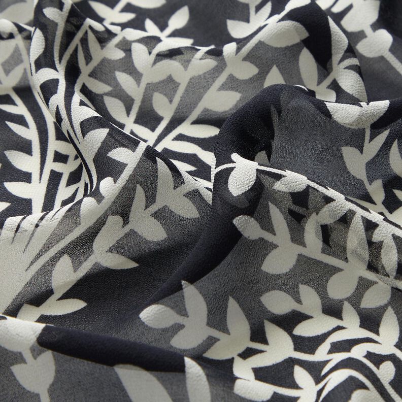 Chiffon Ramos grandes – preto/branco,  image number 2