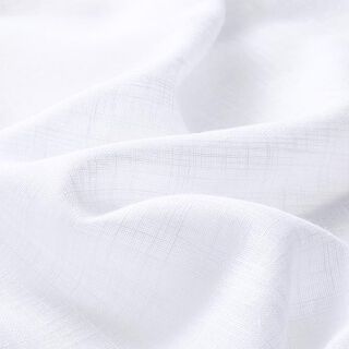 Tecido para cortinados Voile Look linho 300 cm – branco | Retalho 50cm, 
