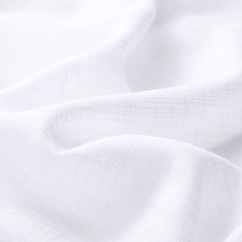Tecido para cortinados Voile Look linho 300 cm – branco,  image number 2