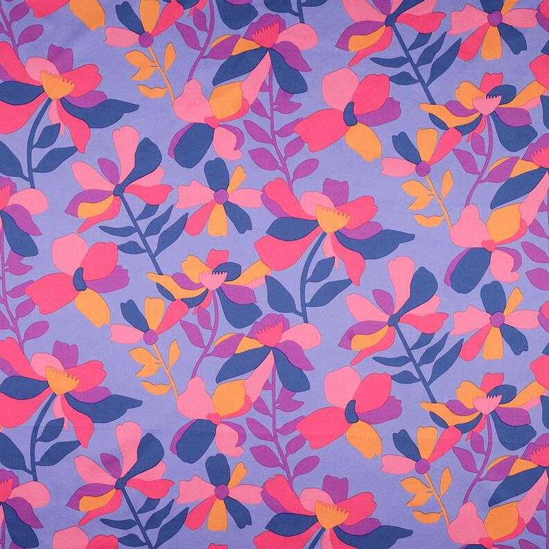 Cetim de algodão Cloverdale | Nerida Hansen – azul violeta/vermelho violeta médio,  image number 1