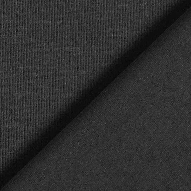 Jersey de algodão médio liso – preto,  image number 5